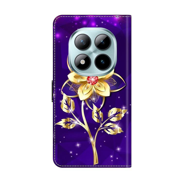 For Redmi Note 15 Pro+ Global 163.3mm Crystal-Like Painted Vegan Leather Phone Case