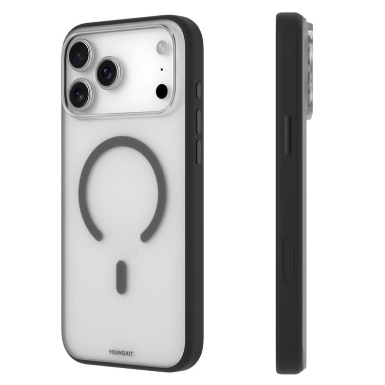 For iPhone 17 Pro Max YOUNGKIT Clear Series Magnetic TPU PC Hybrid Phone Case