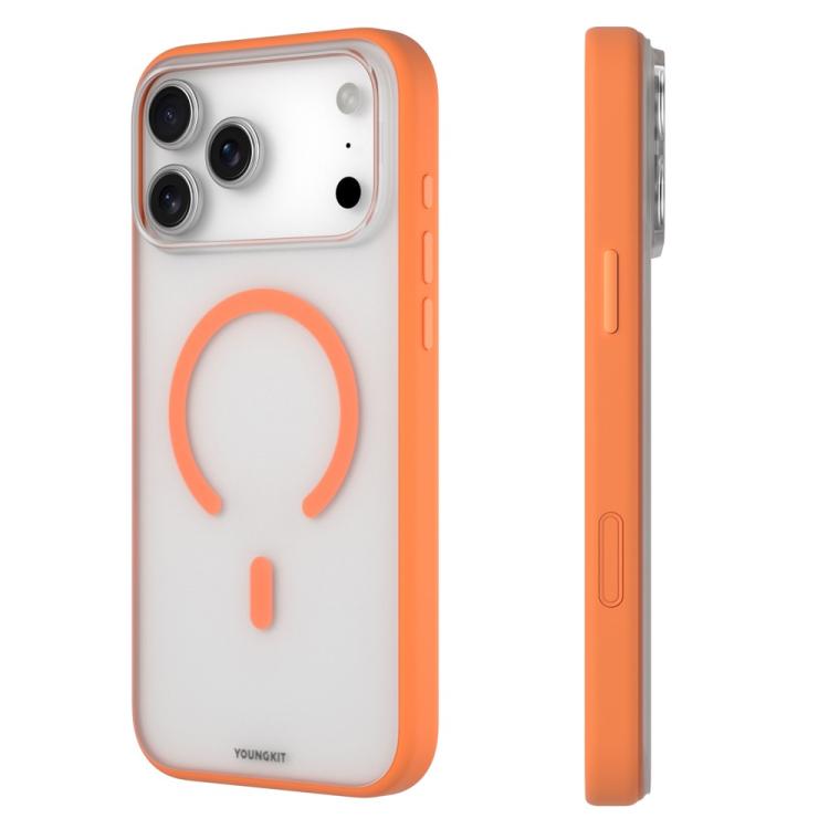 For iPhone 17 Pro Max YOUNGKIT Clear Series Magnetic TPU PC Hybrid Phone Case