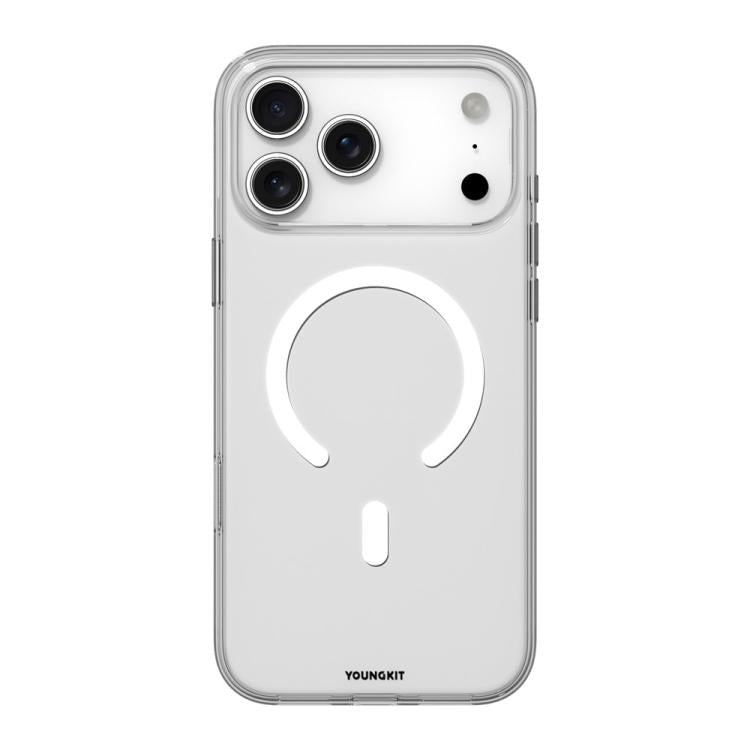 For iPhone 17 Pro Max YOUNGKIT Clear Series Magnetic TPU PC Hybrid Phone Case