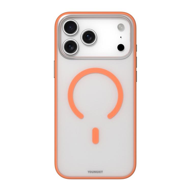 For iPhone 17 Pro YOUNGKIT Clear Series Magnetic TPU PC Hybrid Phone Case