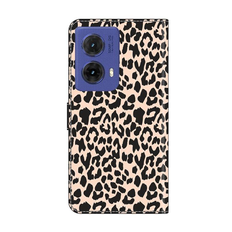 For Motorola Moto G85 5G Crystal-Like Painted Vegan Leather Phone Case