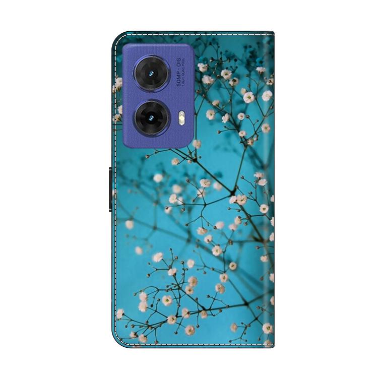 For Motorola Moto G85 5G Crystal-Like Painted Vegan Leather Phone Case