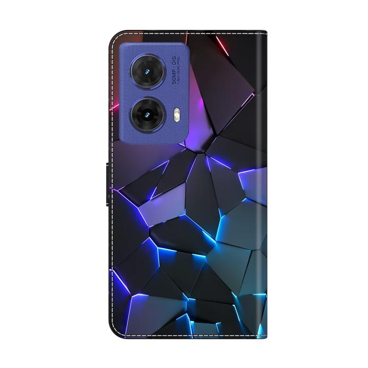 For Motorola Moto G85 5G Crystal-Like Painted Vegan Leather Phone Case