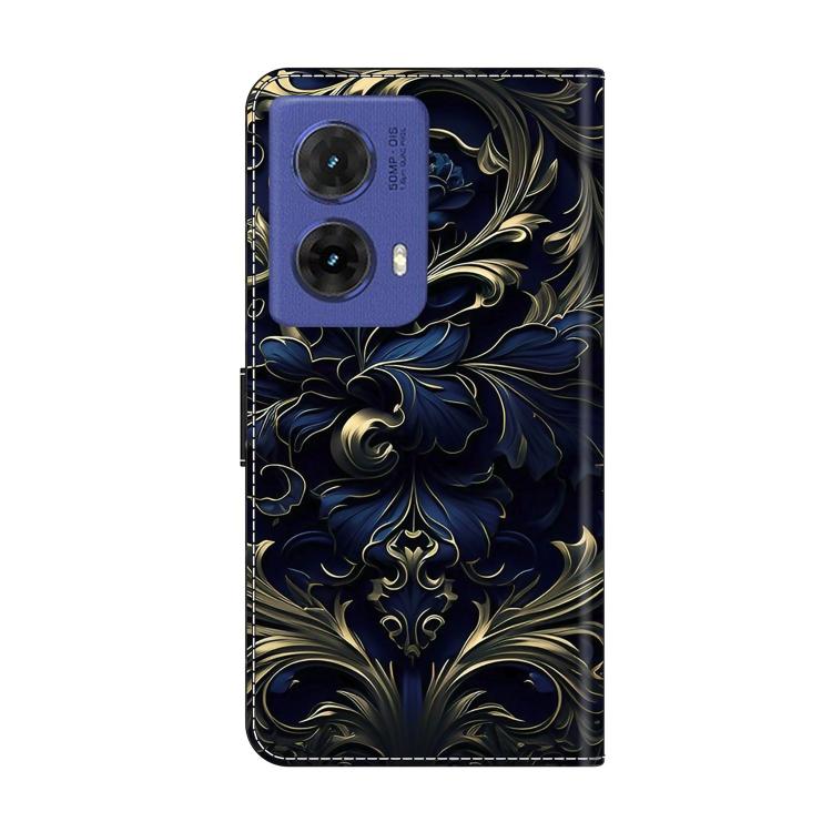 For Motorola Moto G85 5G Crystal-Like Painted Vegan Leather Phone Case