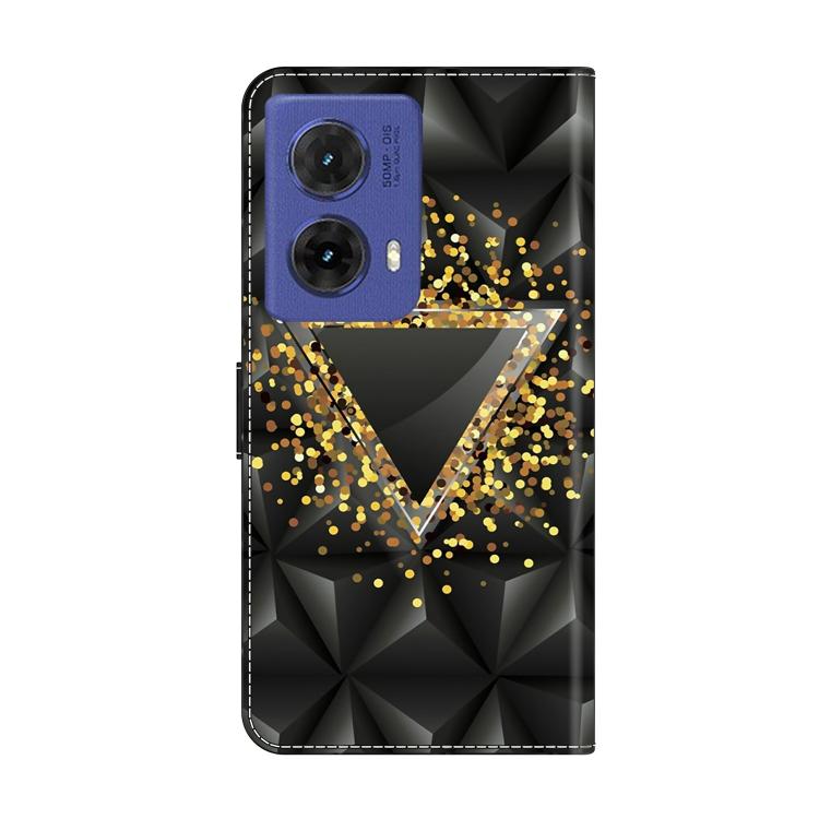 For Motorola Moto G85 5G Crystal-Like Painted Vegan Leather Phone Case