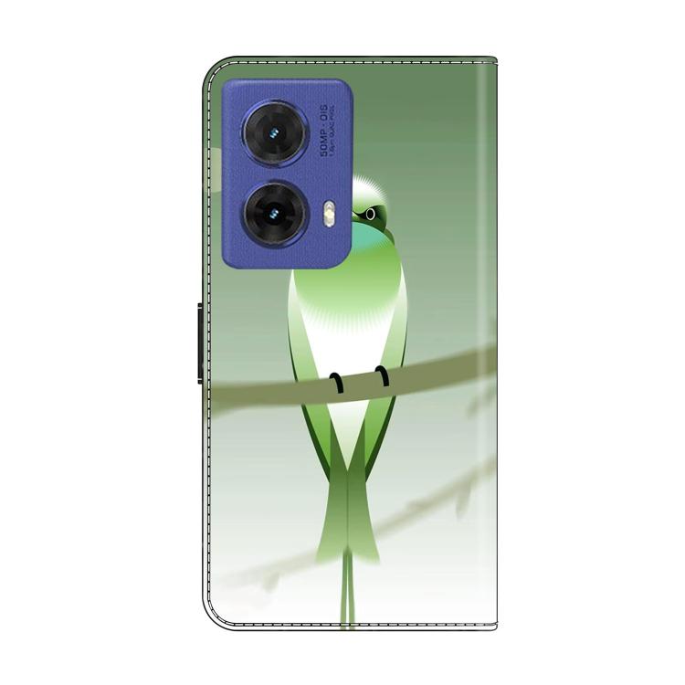 For Motorola Moto G85 5G Crystal-Like Painted Vegan Leather Phone Case
