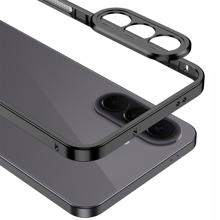 For Samsung Galaxy A57 5G Metal Frame Heat Dissipation Phone Case with Camera Guard Ring