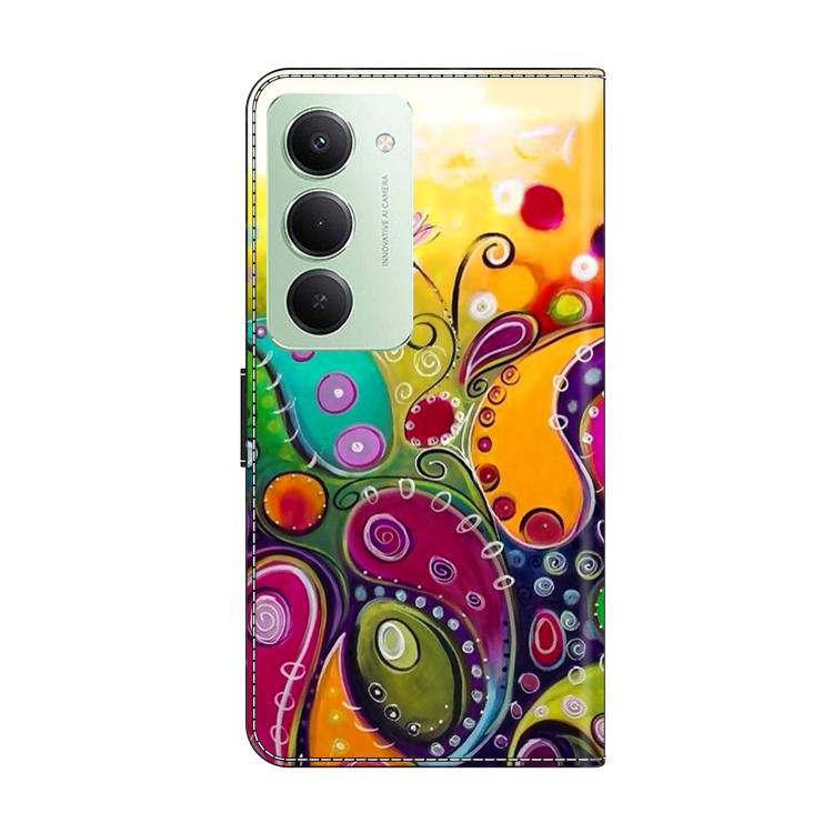 For Redmi 15 5G Global / 15 4G SEA 169.5mm Crystal-Like Painted Vegan Leather Phone Case