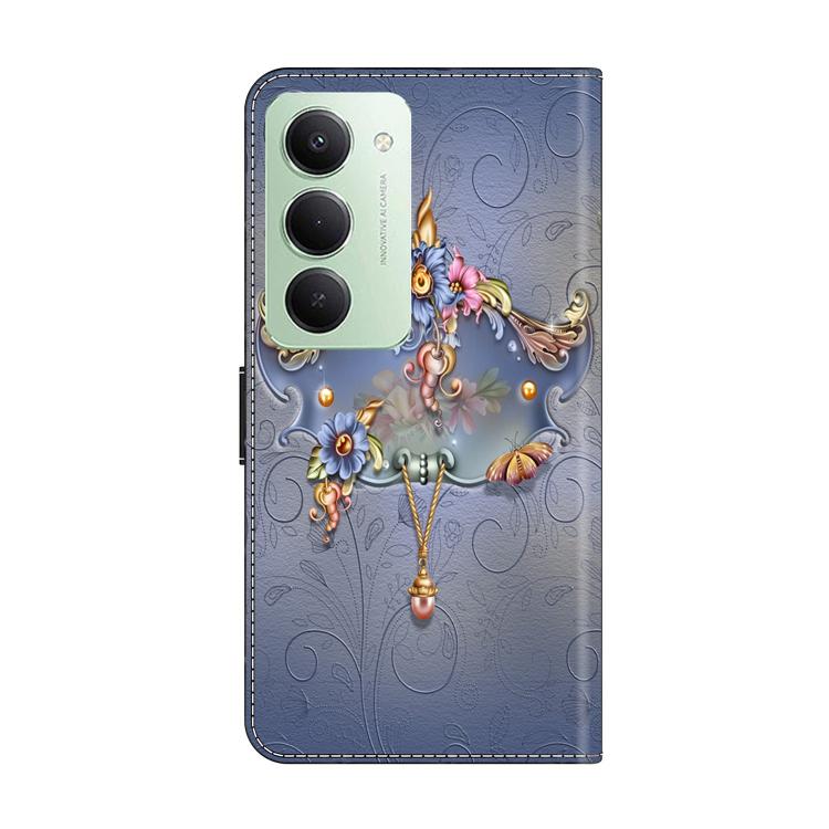 For Redmi 15 5G Global / 15 4G SEA 169.5mm Crystal-Like Painted Vegan Leather Phone Case