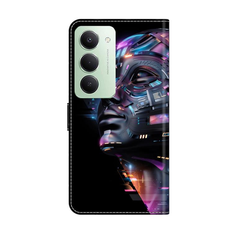 For Redmi 15 5G Global / 15 4G SEA 169.5mm Crystal-Like Painted Vegan Leather Phone Case