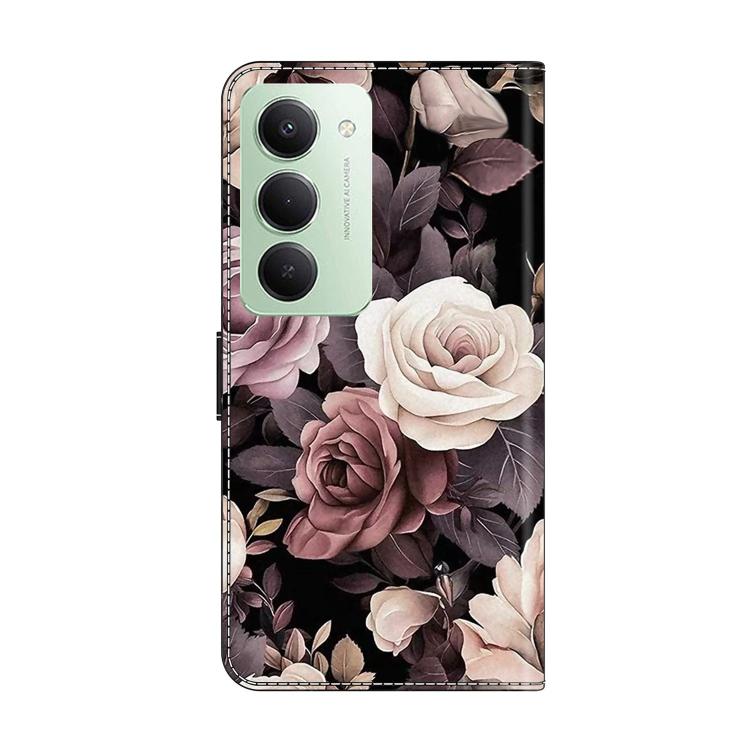 For Redmi 15 5G Global / 15 4G SEA 169.5mm Crystal-Like Painted Vegan Leather Phone Case