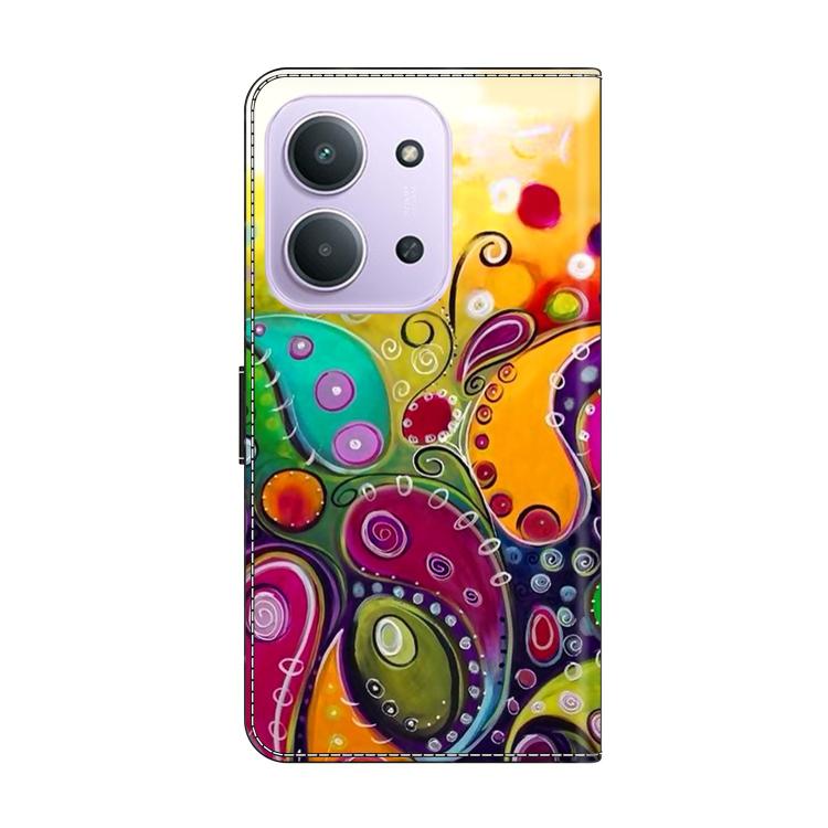 For Redmi 15C 5G / 4G EU 173mm / Poco C85 5G Crystal-Like Painted Vegan Leather Phone Case