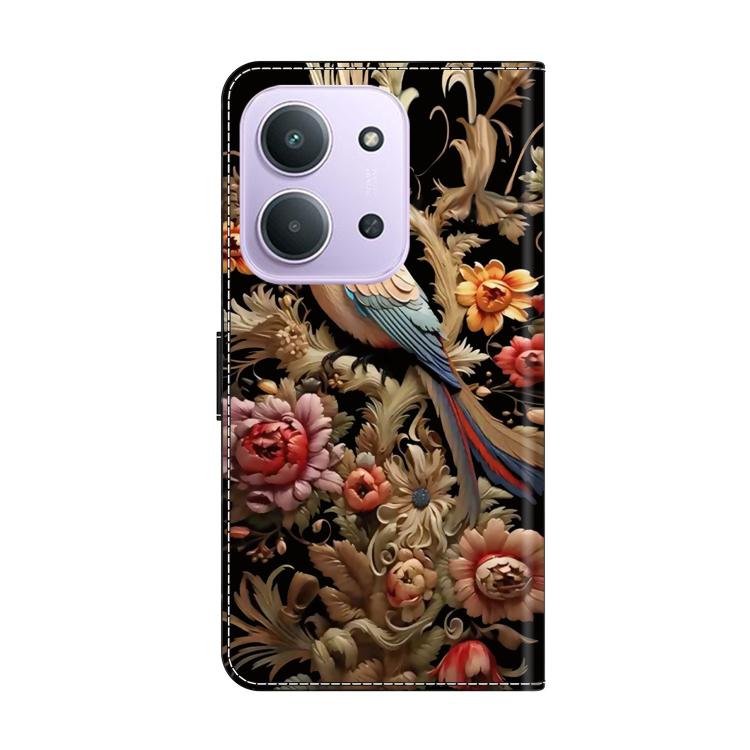 For Redmi 15C 5G / 4G EU 173mm / Poco C85 5G Crystal-Like Painted Vegan Leather Phone Case