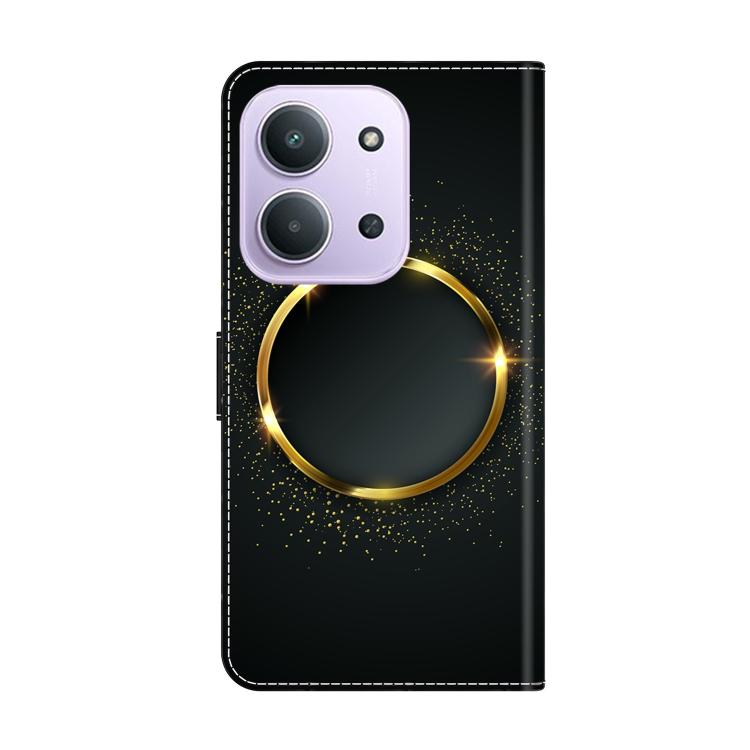 For Redmi 15C 5G / 4G EU 173mm / Poco C85 5G Crystal-Like Painted Vegan Leather Phone Case