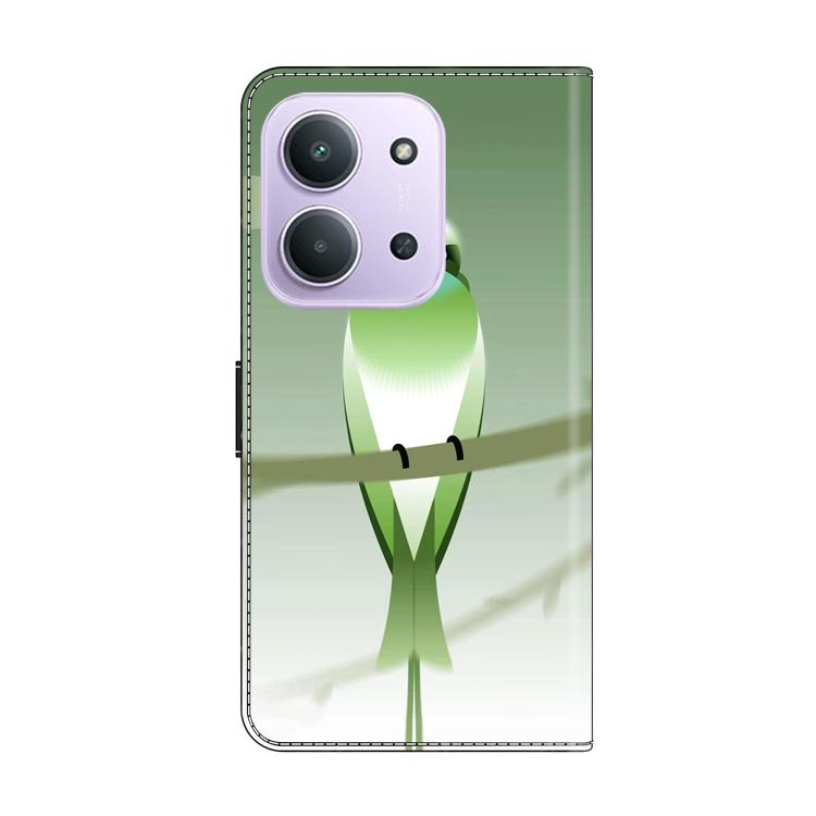 For Redmi 15C 5G / 4G EU 173mm / Poco C85 5G Crystal-Like Painted Vegan Leather Phone Case