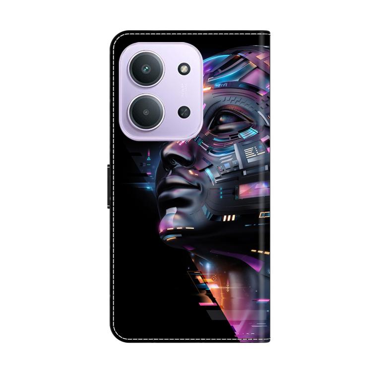For Redmi 15C 5G / 4G EU 173mm / Poco C85 5G Crystal-Like Painted Vegan Leather Phone Case