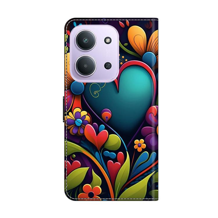 For Redmi 15C 5G / 4G EU 173mm / Poco C85 5G Crystal-Like Painted Vegan Leather Phone Case