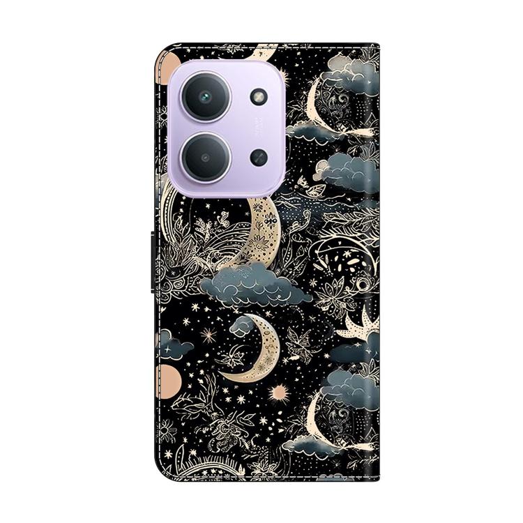 For Redmi 15C 5G / 4G EU 173mm / Poco C85 5G Crystal-Like Painted Vegan Leather Phone Case