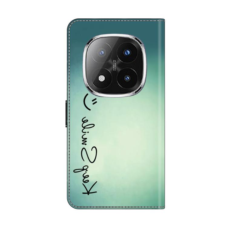 For Redmi Note 14 Pro+ 5G / Poco X7 Crystal-Like Painted Vegan Leather Phone Case