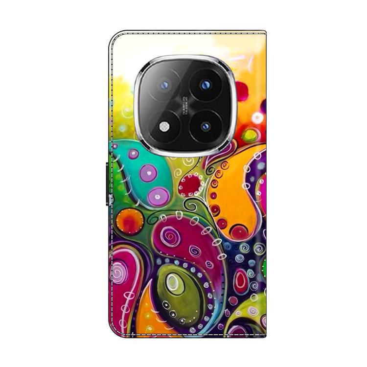 For Redmi Note 14 Pro+ 5G / Poco X7 Crystal-Like Painted Vegan Leather Phone Case