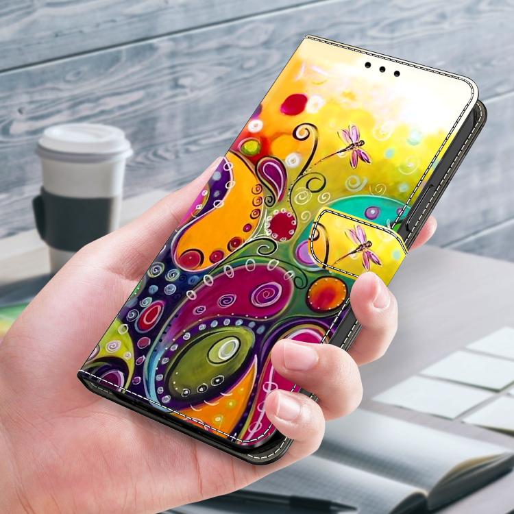 For Redmi Note 14 Pro+ 5G / Poco X7 Crystal-Like Painted Vegan Leather Phone Case