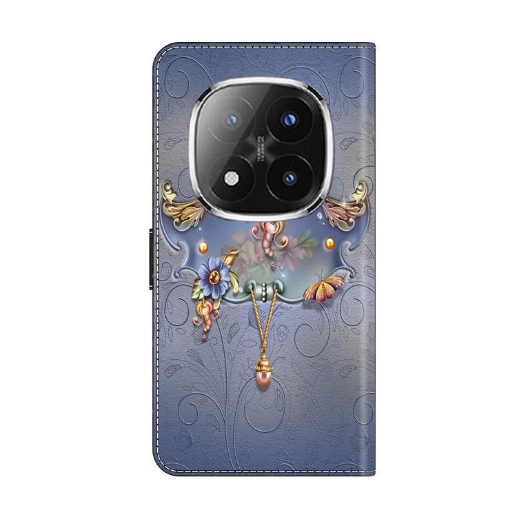 For Redmi Note 14 Pro+ 5G / Poco X7 Crystal-Like Painted Vegan Leather Phone Case