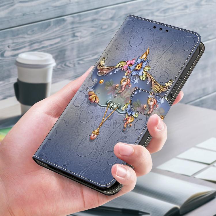 For Redmi Note 14 Pro+ 5G / Poco X7 Crystal-Like Painted Vegan Leather Phone Case