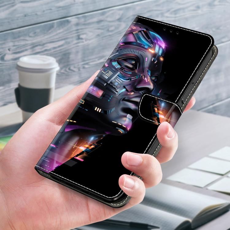 For Redmi Note 14 Pro+ 5G / Poco X7 Crystal-Like Painted Vegan Leather Phone Case