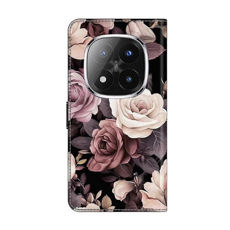 For Redmi Note 14 Pro+ 5G / Poco X7 Crystal-Like Painted Vegan Leather Phone Case