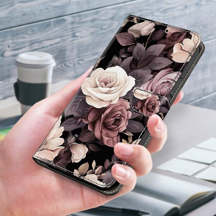For Redmi Note 14 Pro+ 5G / Poco X7 Crystal-Like Painted Vegan Leather Phone Case