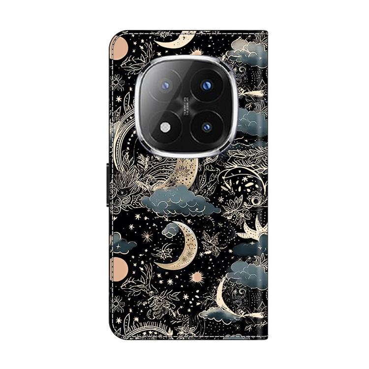 For Redmi Note 14 Pro+ 5G / Poco X7 Crystal-Like Painted Vegan Leather Phone Case