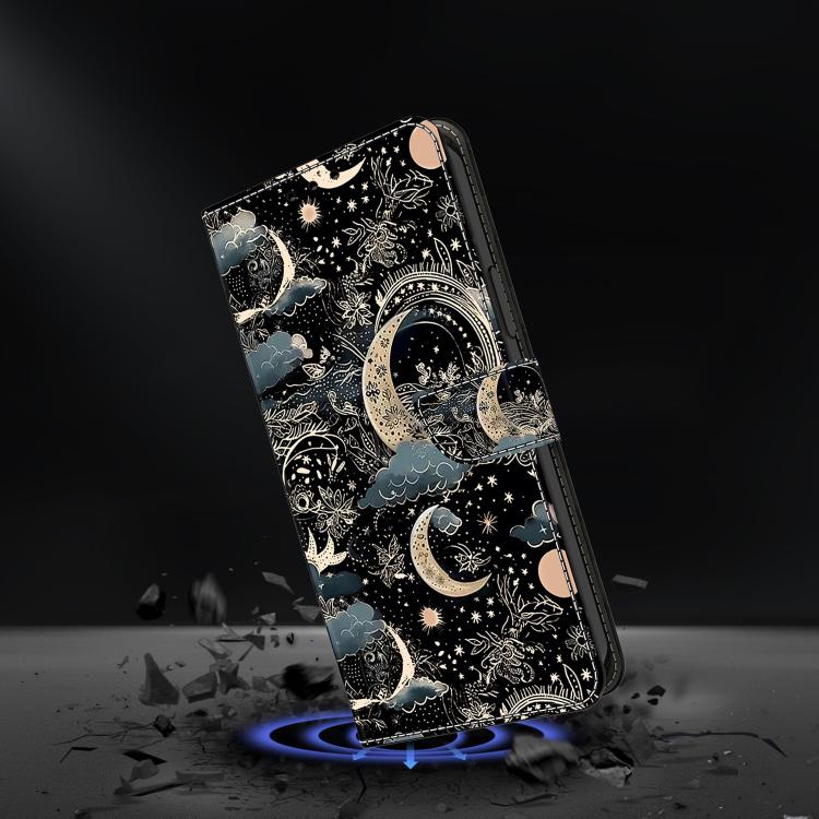 For Redmi Note 14 Pro+ 5G / Poco X7 Crystal-Like Painted Vegan Leather Phone Case