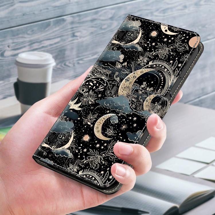 For Redmi Note 14 Pro+ 5G / Poco X7 Crystal-Like Painted Vegan Leather Phone Case