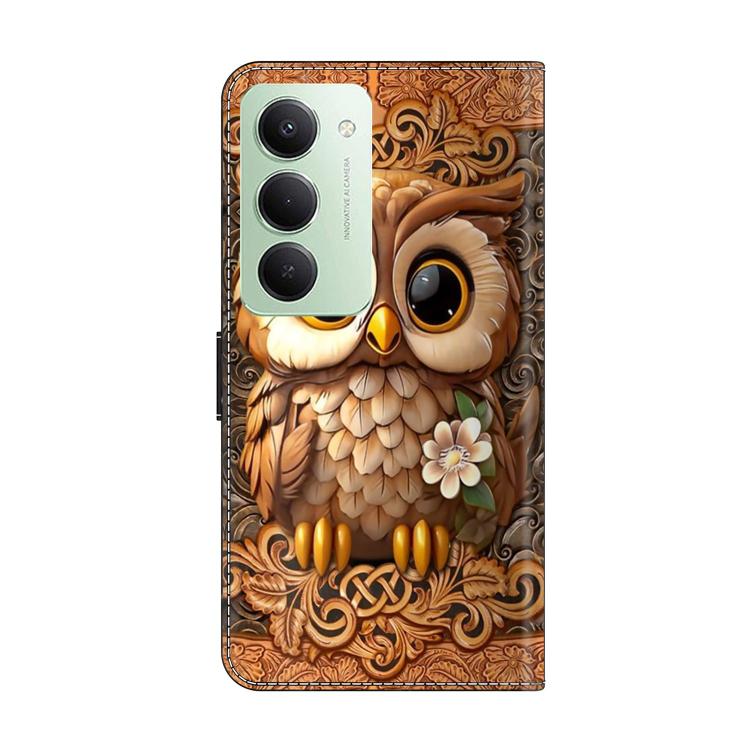 For Redmi 15 5G Global / 15 4G SEA 169.5mm Crystal-Like Painted Vegan Leather Phone Case