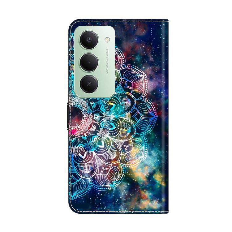 For Redmi 15 5G Global / 15 4G SEA 169.5mm Crystal-Like Painted Vegan Leather Phone Case