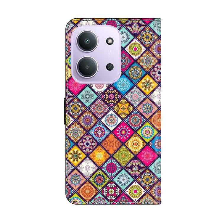 For Redmi 15C 5G / 4G EU 173mm / Poco C85 5G Crystal-Like Painted Vegan Leather Phone Case