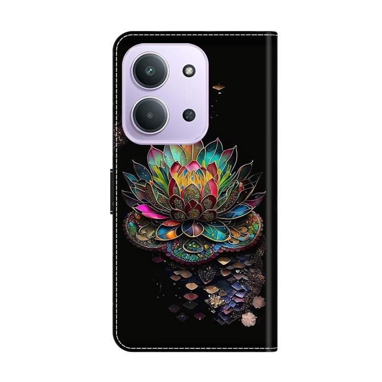 For Redmi 15C 5G / 4G EU 173mm / Poco C85 5G Crystal-Like Painted Vegan Leather Phone Case