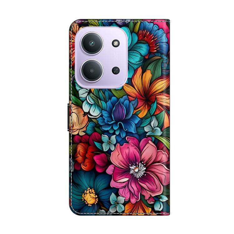 For Redmi 15C 5G / 4G EU 173mm / Poco C85 5G Crystal-Like Painted Vegan Leather Phone Case
