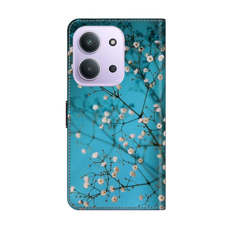 For Redmi 15C 5G / 4G EU 173mm / Poco C85 5G Crystal-Like Painted Vegan Leather Phone Case