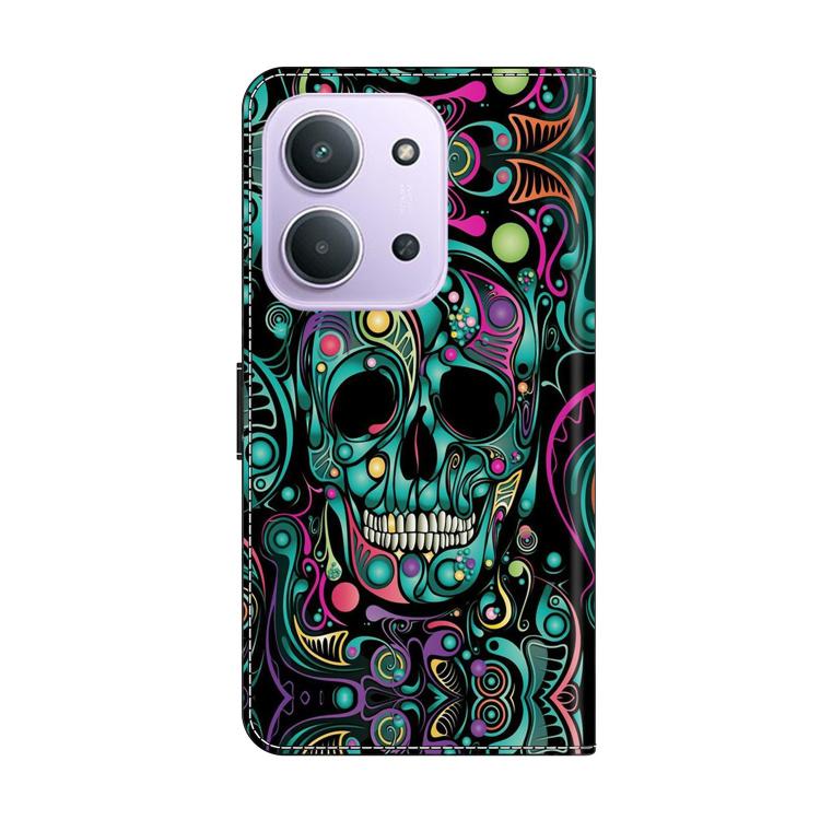For Redmi 15C 5G / 4G EU 173mm / Poco C85 5G Crystal-Like Painted Vegan Leather Phone Case