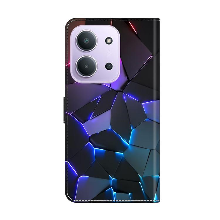For Redmi 15C 5G / 4G EU 173mm / Poco C85 5G Crystal-Like Painted Vegan Leather Phone Case