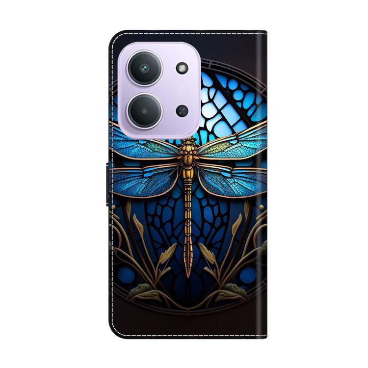 For Redmi 15C 5G / 4G EU 173mm / Poco C85 5G Crystal-Like Painted Vegan Leather Phone Case