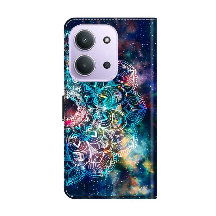 For Redmi 15C 5G / 4G EU 173mm / Poco C85 5G Crystal-Like Painted Vegan Leather Phone Case