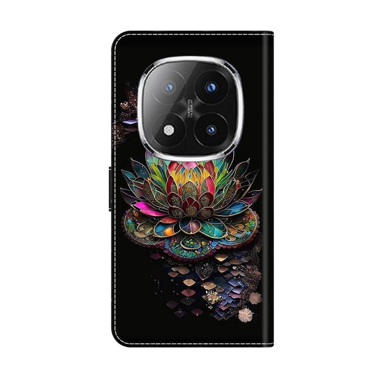 For Redmi Note 14 Pro+ 5G / Poco X7 Crystal-Like Painted Vegan Leather Phone Case