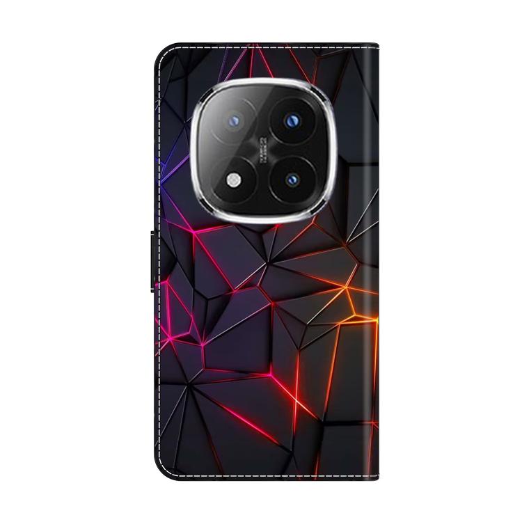 For Redmi Note 14 Pro+ 5G / Poco X7 Crystal-Like Painted Vegan Leather Phone Case