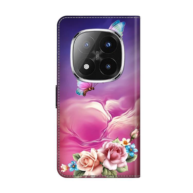 For Redmi Note 14 Pro+ 5G / Poco X7 Crystal-Like Painted Vegan Leather Phone Case