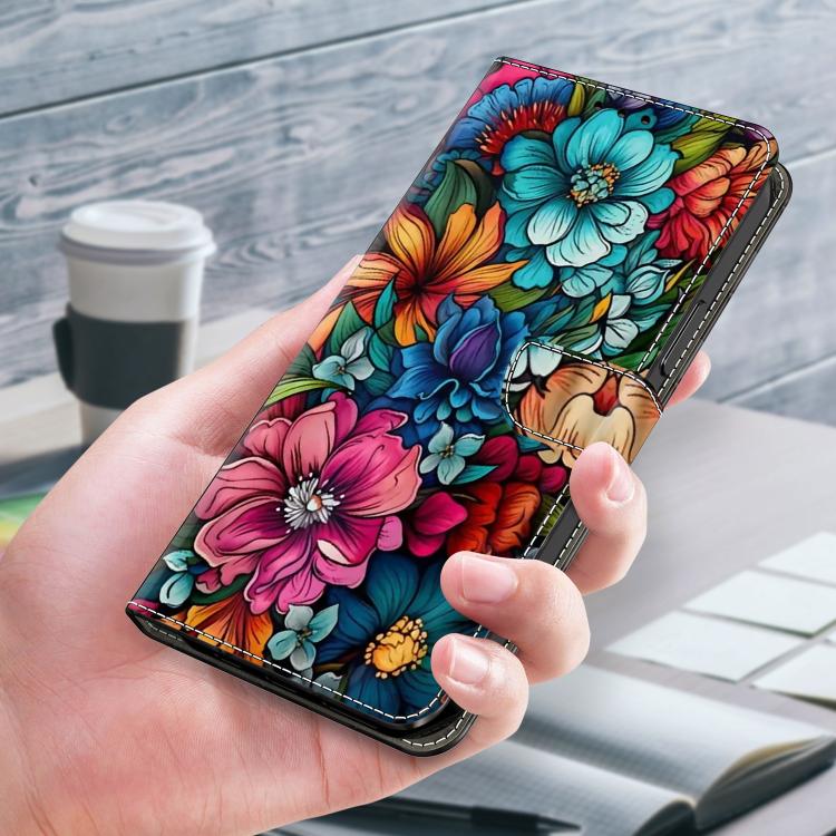 For Redmi Note 14 Pro+ 5G / Poco X7 Crystal-Like Painted Vegan Leather Phone Case