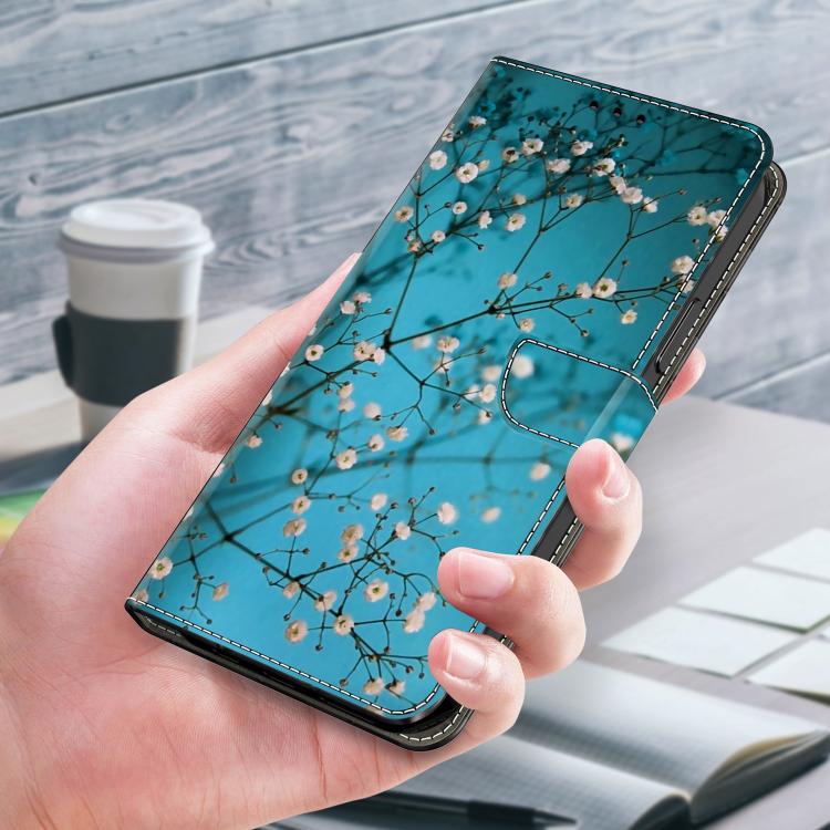 For Redmi Note 14 Pro+ 5G / Poco X7 Crystal-Like Painted Vegan Leather Phone Case