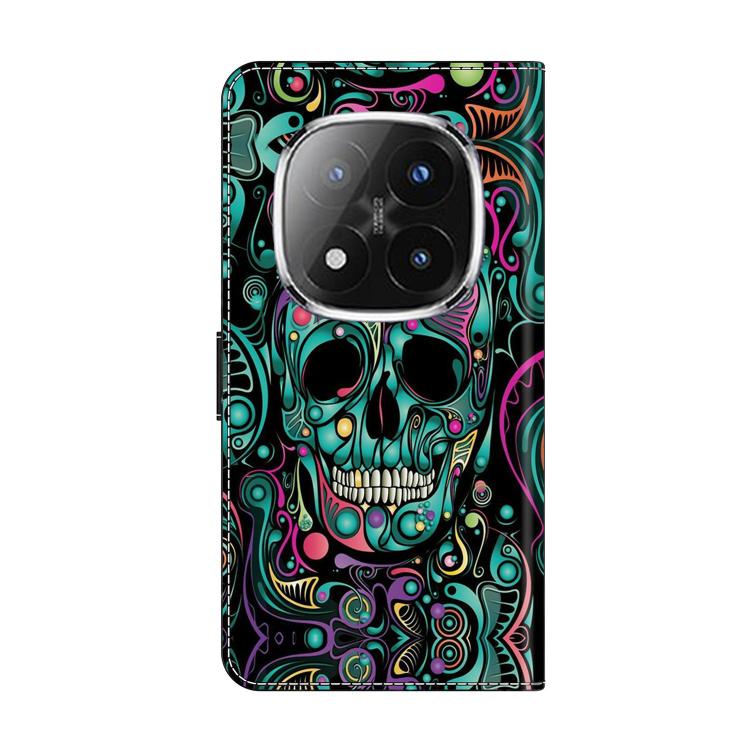 For Redmi Note 14 Pro+ 5G / Poco X7 Crystal-Like Painted Vegan Leather Phone Case